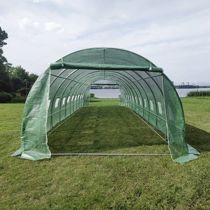 10m x 3m x 2m Strong Tunnel Greenhouses Galvanised Frame