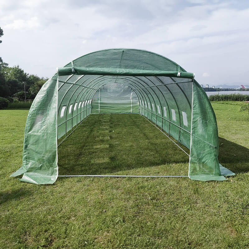 10m x 3m x 2m Strong Tunnel Greenhouses Galvanised Frame