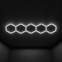 Wall Mount and Office Hexagon LED Light 960 x 4200 mm - 5 Grid System  Steelmates