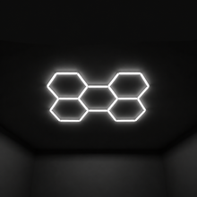 Wall Mount and Office Hexagon LED Light 2358 x 1648 mm - 5 Grid System  steelmates