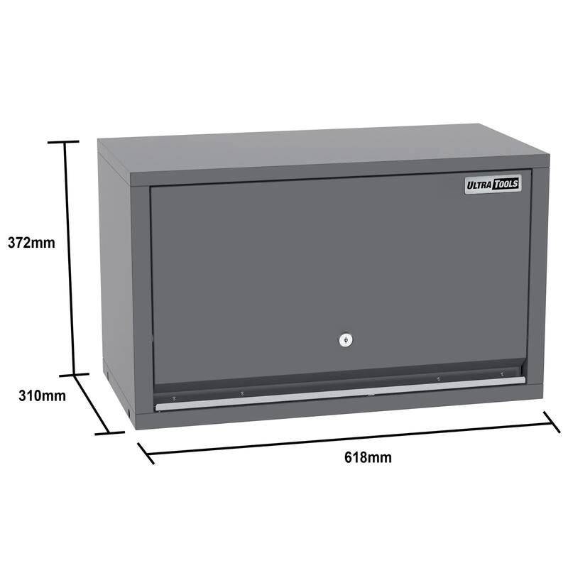 PRO SERIES 3718MM x 580MM x 2020MM BLACK WORKSHOP GARAGE STORAGE CABINET SET