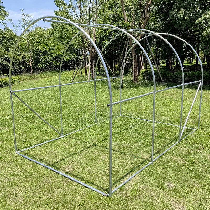 3m x 2m x 2m Tunnel (Side Open) Greenhouses Strong Galvanised Frame