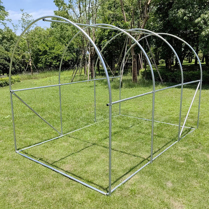 3m x 2m x 2m Tunnel (Side Open) Greenhouses Strong Galvanised Frame
