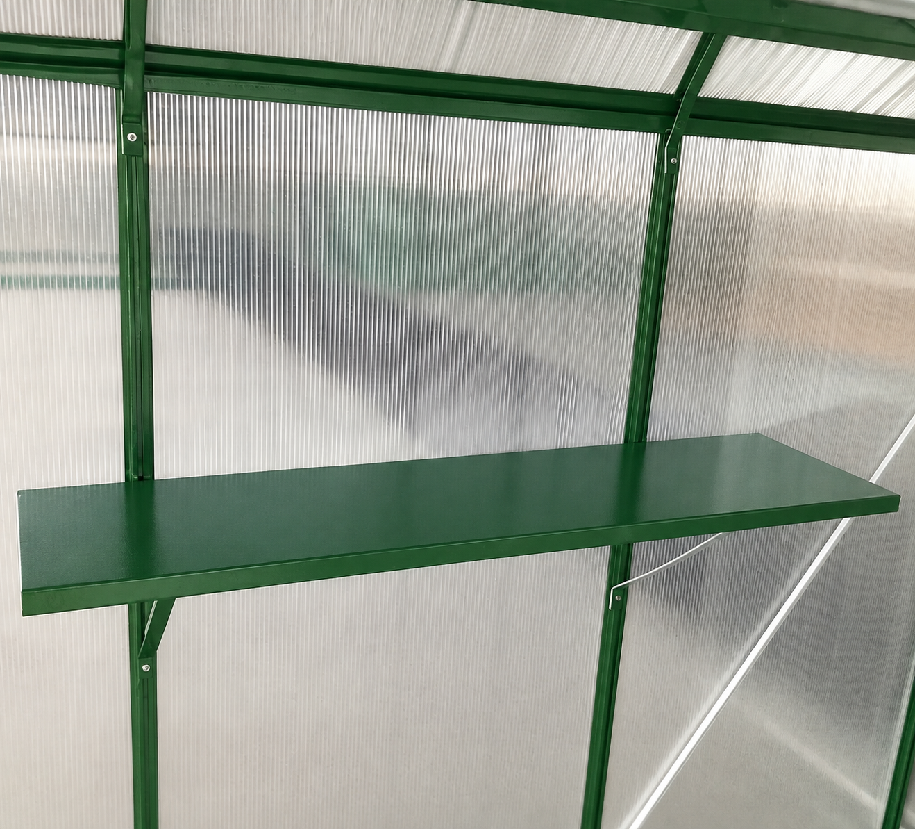Green color Greenhouse wall shelf- AI101  Steelmates