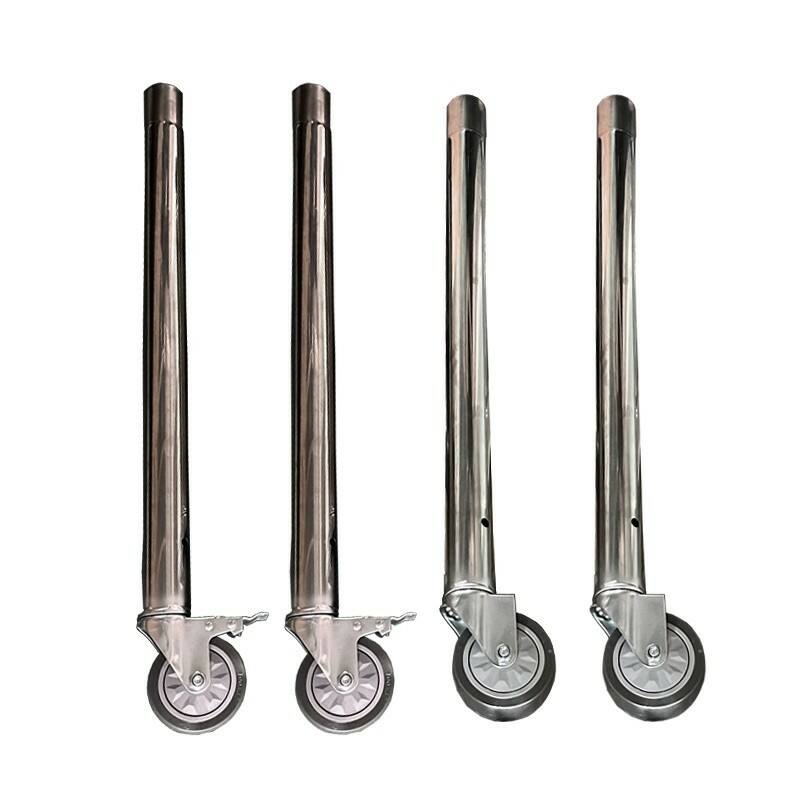 Pack of 4 - Stainless Steel Post Wheels  steelmates