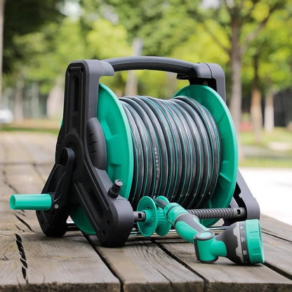 Automatic Hose Reel with 30m Reinforced Hose & High Pressure Spray Gun  Steelmates