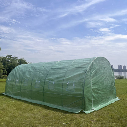 6m x 3m x 2m Strong Tunnel Greenhouses Galvanised Frame