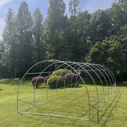 6m x 3m x 2m Strong Tunnel Greenhouses Galvanised Frame