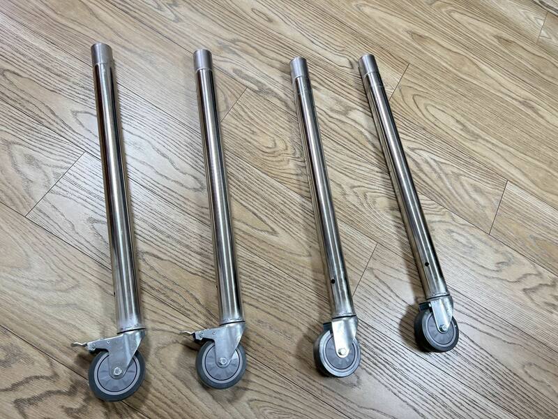 Pack of 4 - Stainless Steel Post Wheels  steelmates