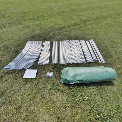 10m x 3m x 2m Strong Tunnel Greenhouses Galvanised Frame