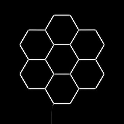 Wall Mount and Office Hexagon LED Light 2363 x 2520 mm - 7 Grid System  Steelmates