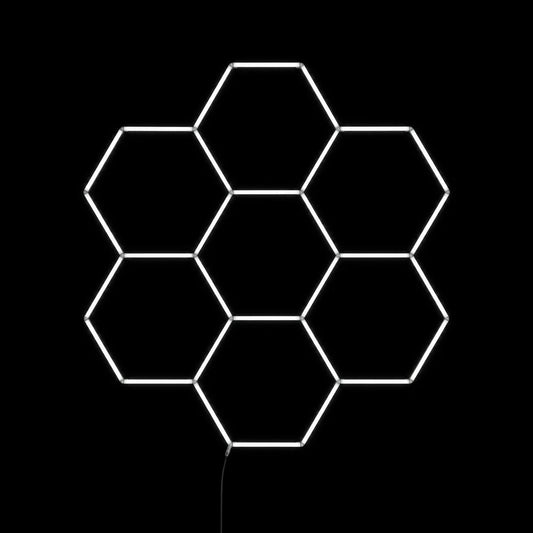 Wall Mount and Office Hexagon LED Light 2363 x 2520 mm - 7 Grid System  Steelmates