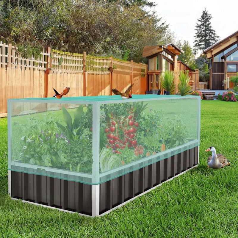 Plant Box / Garden Box/ Raised Garden Bed  With Cover 1740x900x880 Grey