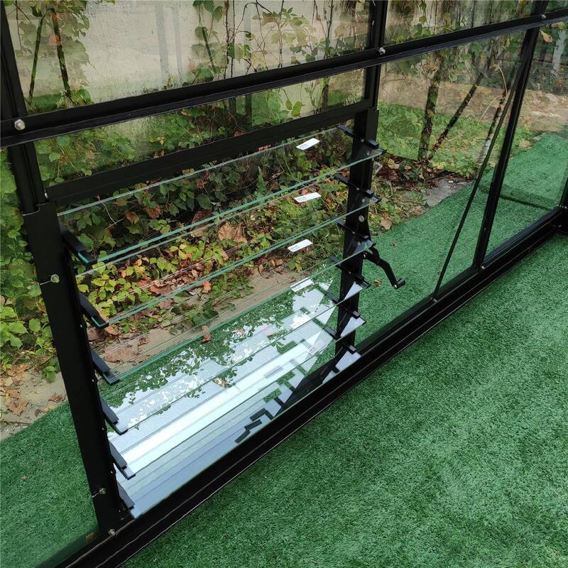 Glasshouse 4mm toughened glass 2440 x 1850 x 2340mm