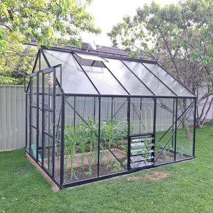 Glasshouse 4mm toughened glass 2570 x 3210 x 2320mm  steelmates