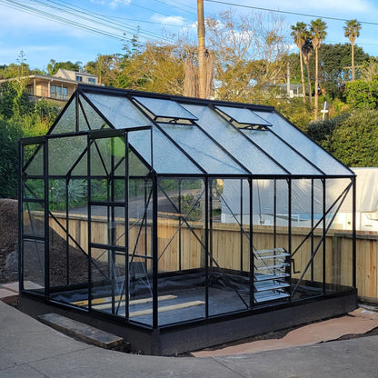 Glasshouse 4mm toughened glass 2570 x 3210 x 2320mm  steelmates