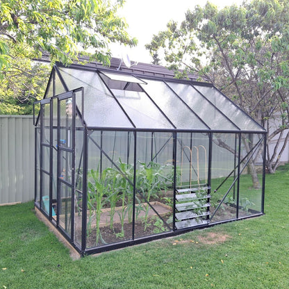 Glasshouse 4mm toughened glass 2570 x 3210 x 2320mm  steelmates