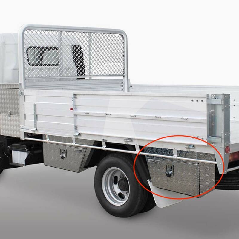 Ultra Tools 1.5mm Aluminium 750x250x400mm Under Tray Side Tool Box Right Side