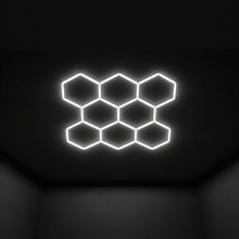 Wall Mount and Office Hexagon LED Light 2459 x 2358 mm - 8 Grid System  Steelmates