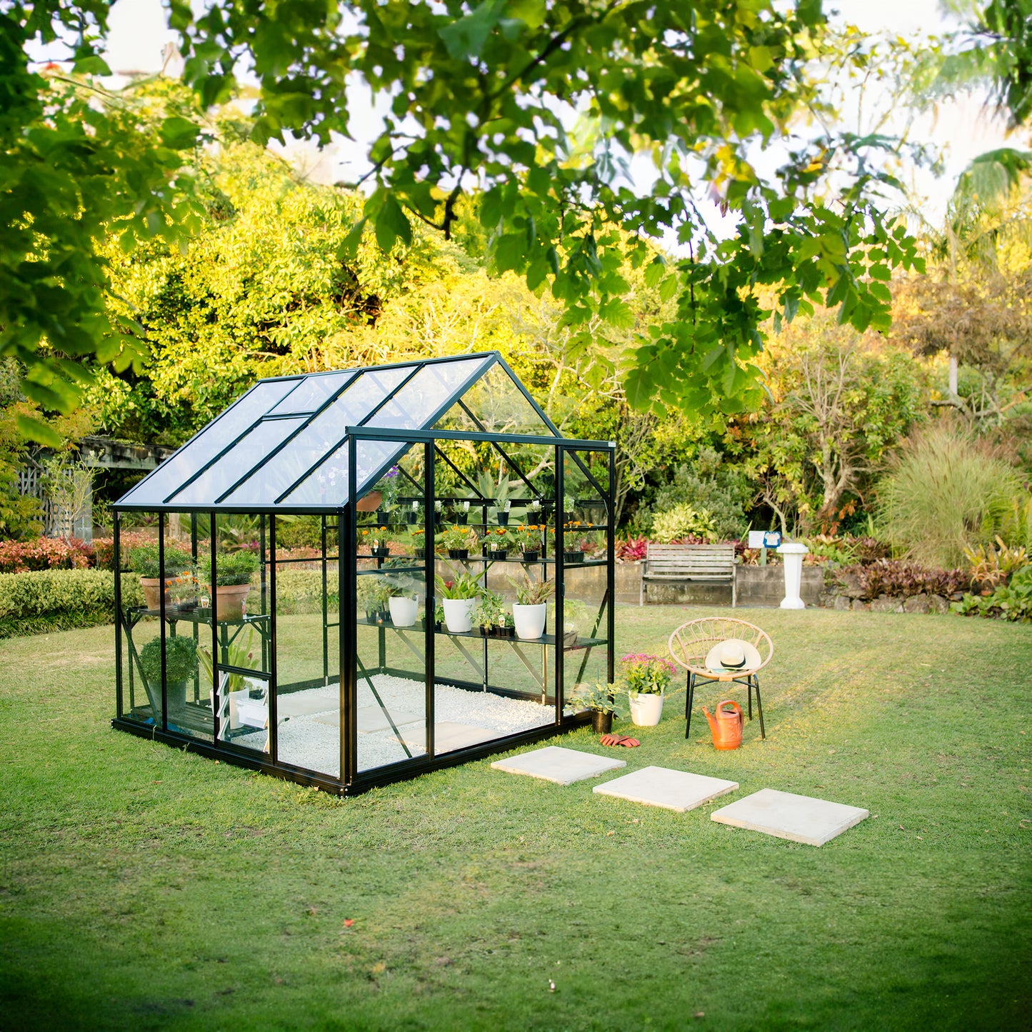 Winter Gardenz Greenhouse 10ft wide series - 4mm Safety Glass
