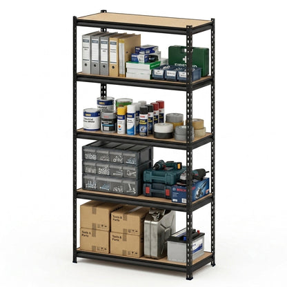 Boltless Shelving H1800x900x450MM 5 Level MDF Shelves  Steelmates