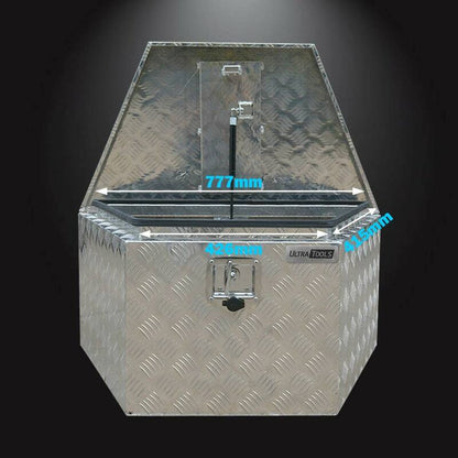 Aluminium Ute Tool Box 1.5mm 900x500x450mm Trailer Drawbar Vehicle Storage