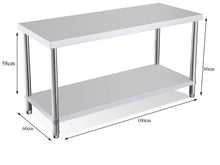 Commercial Stainless Steel Kitchen Bench 1m