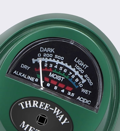3-in-1 Soil Moisture, pH & Light Meter with Dual Probes  Steelmates