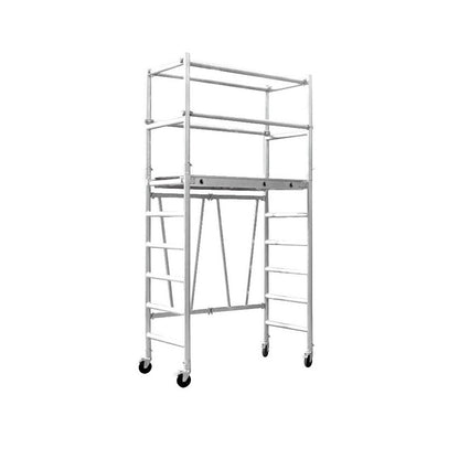 Aluminum Alloy Folding Scaffold with Guardrail 2.8M  Steelmates