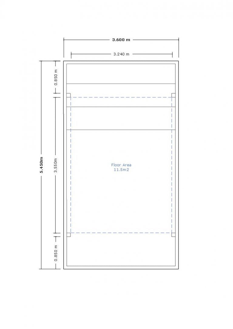 Single Carport 5450(D) x 3600(W)mm