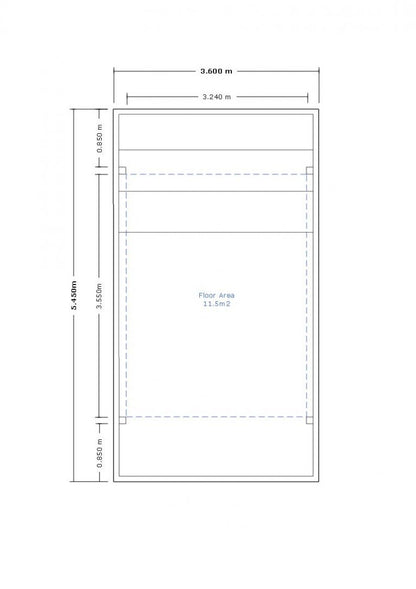 Single Carport 5450(D) x 3600(W)mm