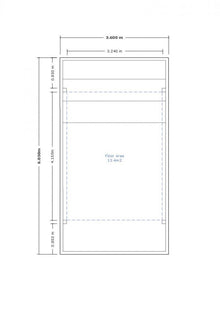 single carport 6050(D) x 3600(W)mm