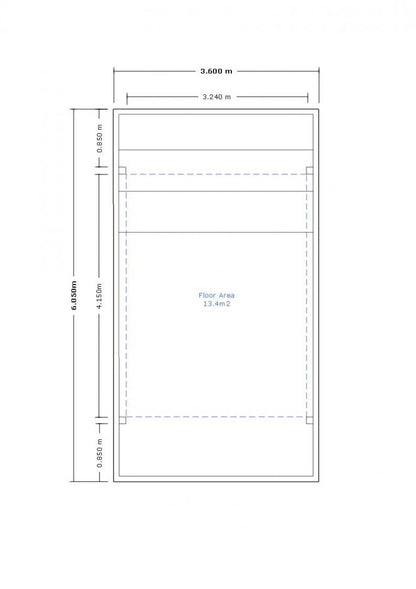 single carport 6050(D) x 3600(W)mm