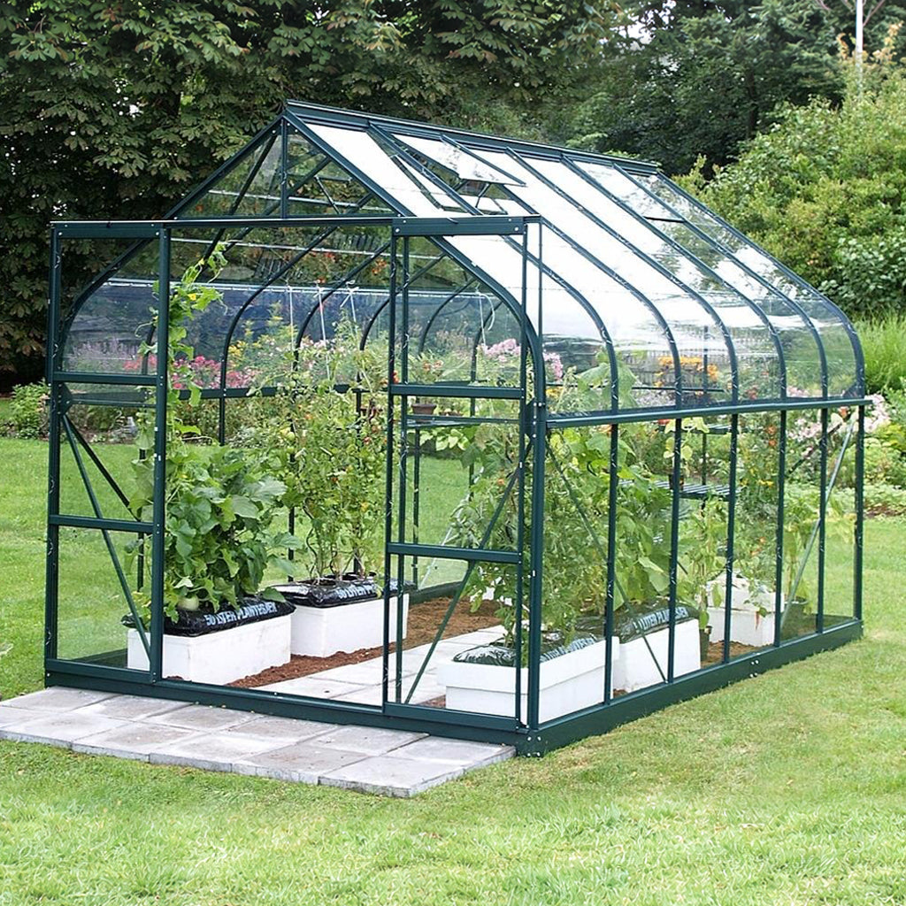 PC Curved Glasshouse 4mm toughened glass 2640 x 3830 x 2550mm