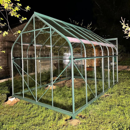 PC Curved Glasshouse 4mm toughened glass 2640 x 3830 x 2550mm