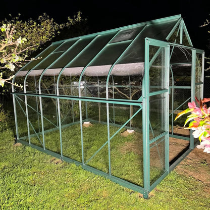 PC Curved Glasshouse 4mm toughened glass 2640 x 3830 x 2550mm