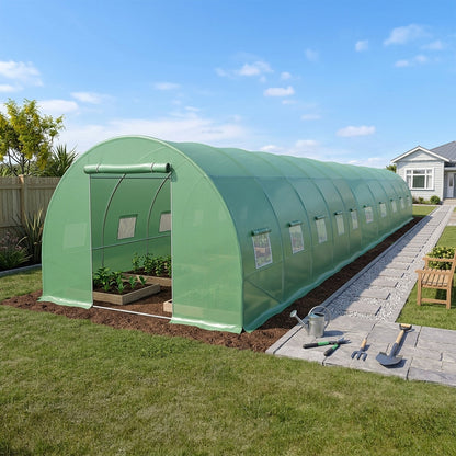 Cover for 10m x 3m x 2m Strong Tunnel Greenhouses Tunnel Greenhouse steelmates