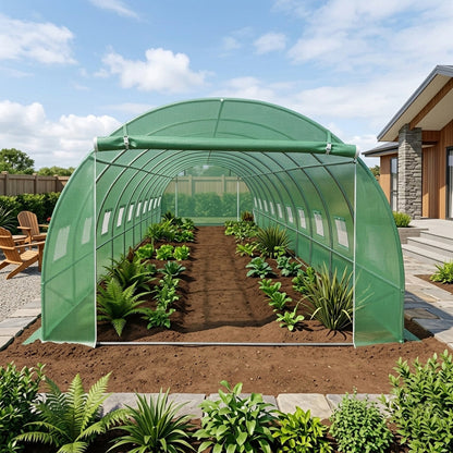 Cover for 10m x 3m x 2m Strong Tunnel Greenhouses Tunnel Greenhouse steelmates