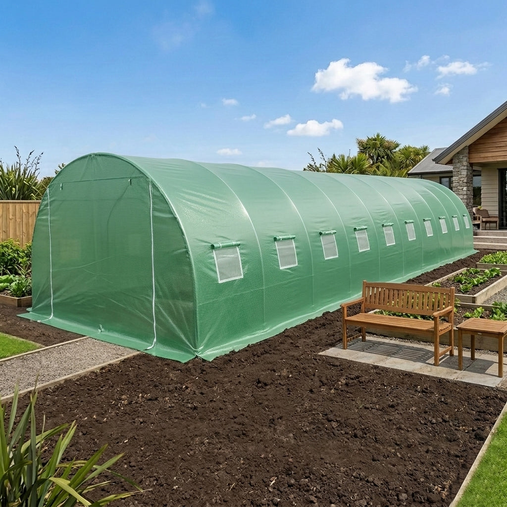 Cover for 10m x 3m x 2m Strong Tunnel Greenhouses Tunnel Greenhouse steelmates
