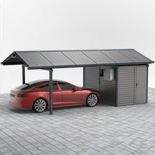 Solar Ready Aluminium Carport with Metal Shed