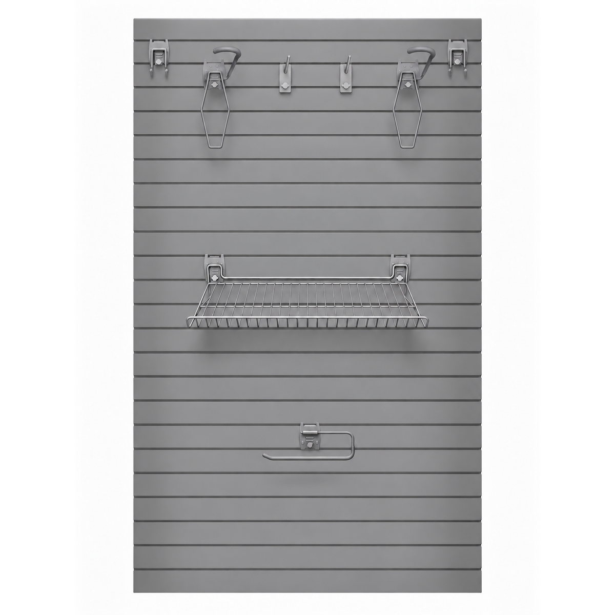 Double Bike Storage Kit – Slatwall Garage Organisation System  Steelmates