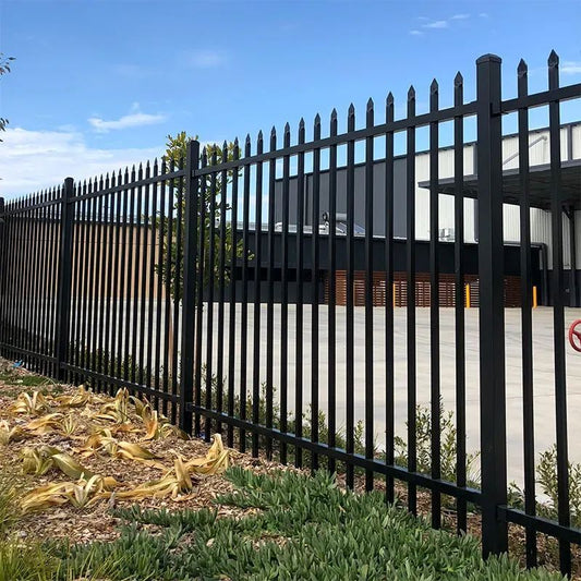 Aluminium Security Fence with Pressed Spear Finial 2400*2000mm  Steelmates