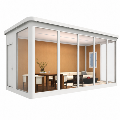 2.79 M Tall Modular Aluminium Pod Series with Insulated Glass Big Garden Sheds Steelmates