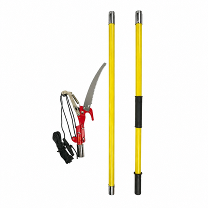 Telescopic High-Branch Pruning Saw – Insulated Fiberglass Handle, SK5 Steel Blade  Steelmates