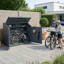 Outdoor Bike Storage Box, Secure Garden Tool Locker, External Equipment Cabinet  Steelmates
