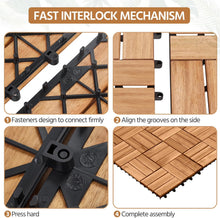 Acacia Hardwood Deck Tile 300x300x24 - pack of 10  steelmates