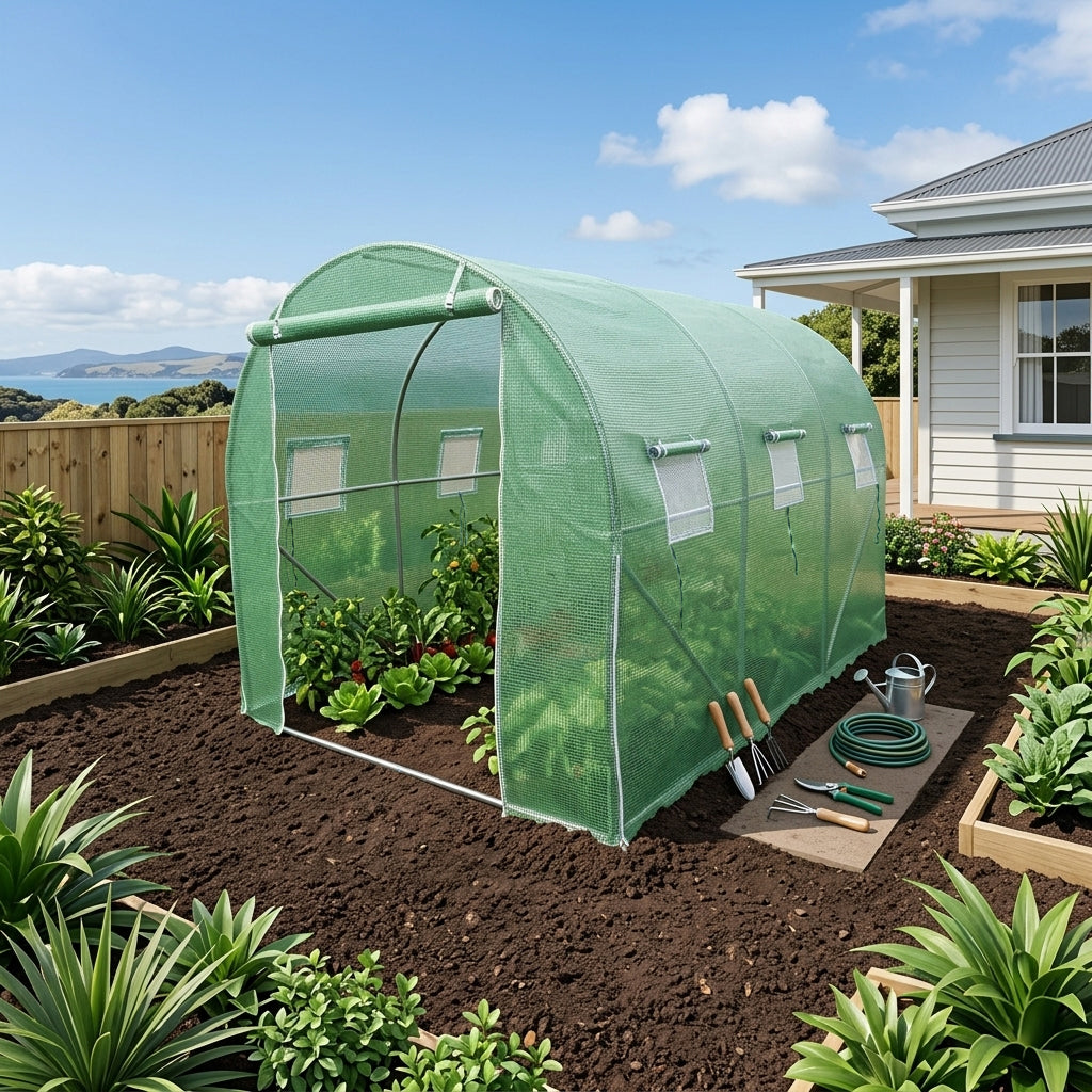 Cover for 3m x 2m x 2m Strong Tunnel Greenhouses Tunnel Greenhouse steelmates