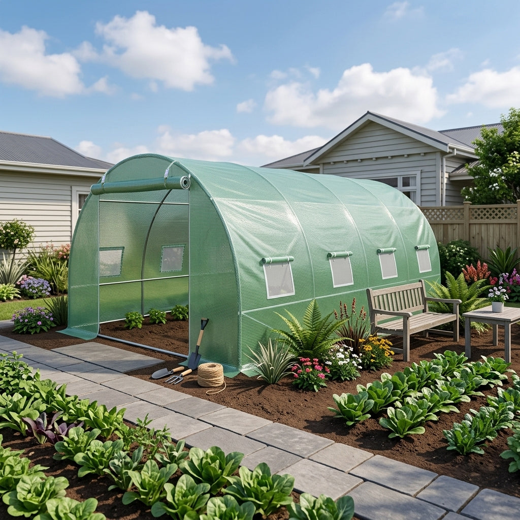 Cover for 4.5m x 3m x 2 Tunnel Greenhouses Tunnel Greenhouse steelmates