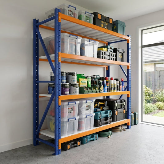 4 Tier Heavy Duty Warehouse Shelving 2000H x 2000L x 600D  Steelmates