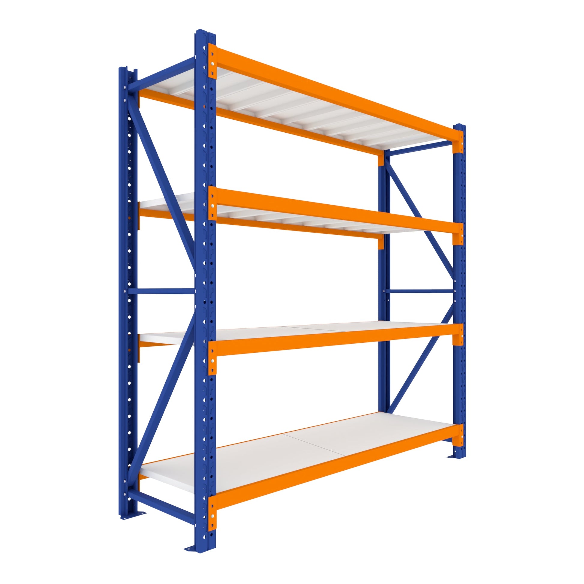 4 Tier Heavy Duty Warehouse Shelving 2000H x 2000L x 600D  Steelmates